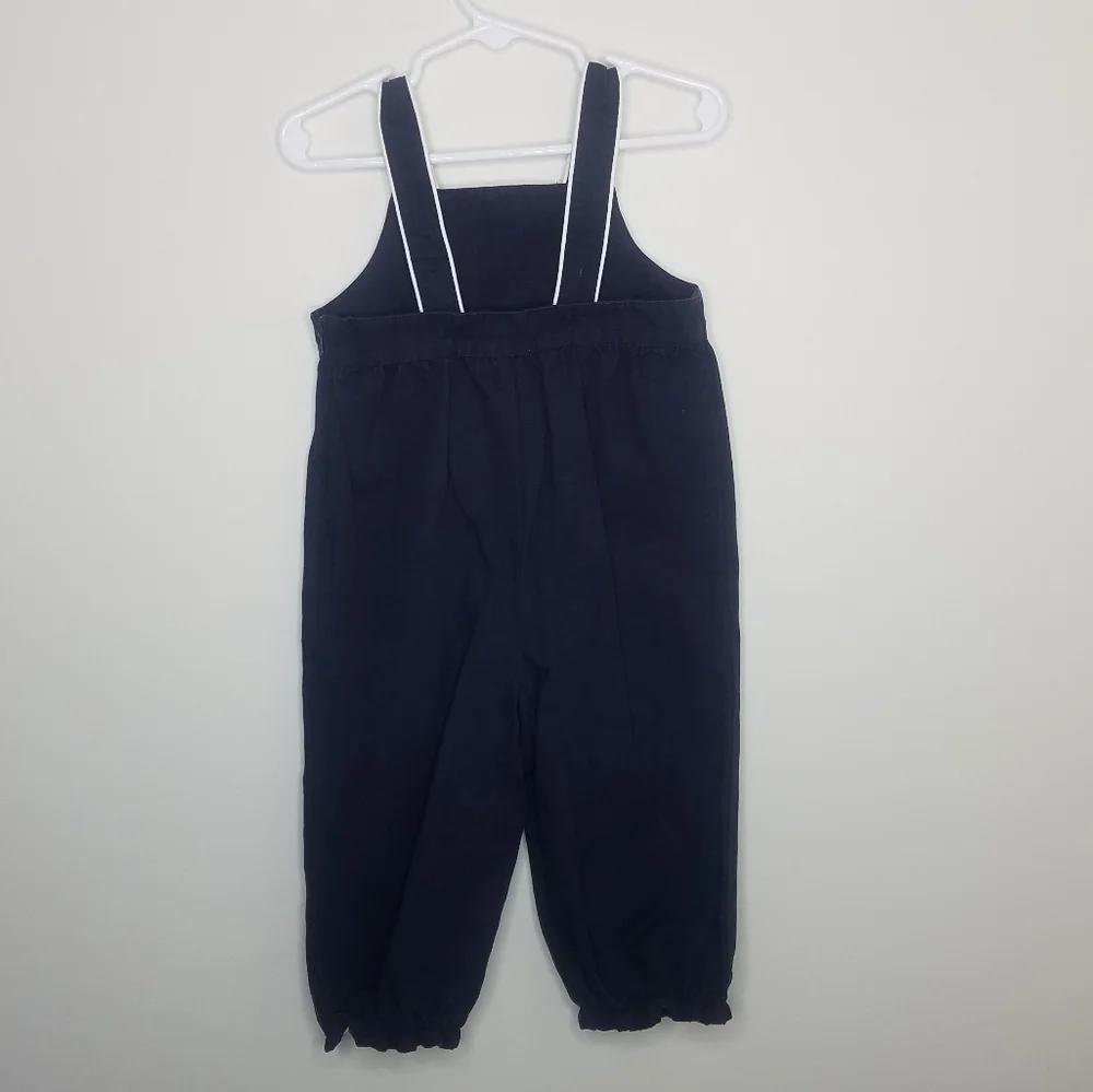 Gymboree Anchor Sailing Heart Navy Overall 12-18m